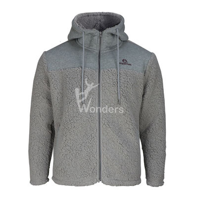 Mężczyzna 100% recykling Sherpa Fleece Jacket Hybrid Design